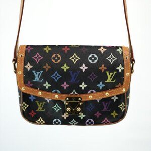 Pre-Owned Louis Vuitton Monogram Multicolor Sologne Black